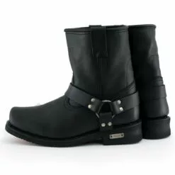 Xelement 1436 Men's 'Butch' Black Leather Short Harness Motorcycle Boots 19 Xelement 1436 Men's 'Butch' Black Leather Short Harness Motorcycle Boots -Winter shoes Sales Shop 1436 5