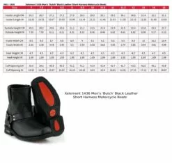 Xelement 1436 Men's 'Butch' Black Leather Short Harness Motorcycle Boots 14 Xelement 1436 Men's 'Butch' Black Leather Short Harness Motorcycle Boots -Winter shoes Sales Shop 1436 boots