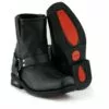 Xelement 1436 Men's 'Butch' Black Leather Short Harness Motorcycle Boots -Winter shoes Sales Shop 1436 main