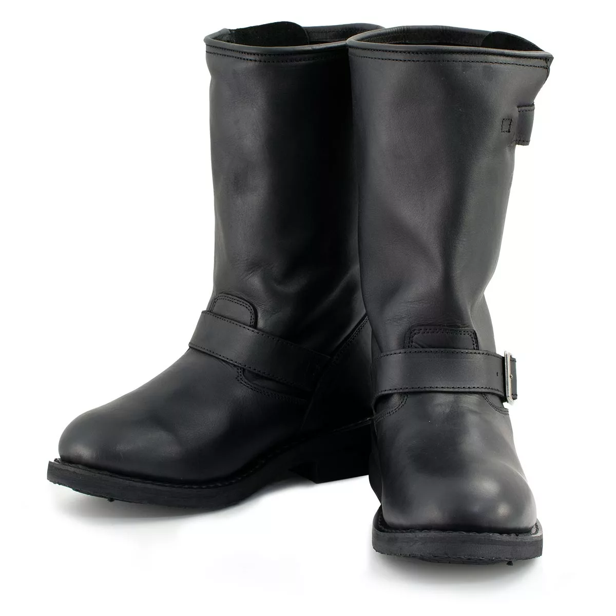 Xelement 1440 Men's 'The Classic' Black Engineer Motorcycle Leather Boots (in Wide And Regular Width) 4 Xelement 1440 Men's 'The Classic' Black Engineer Motorcycle Leather Boots (in Wide And Regular Width) - Image 2