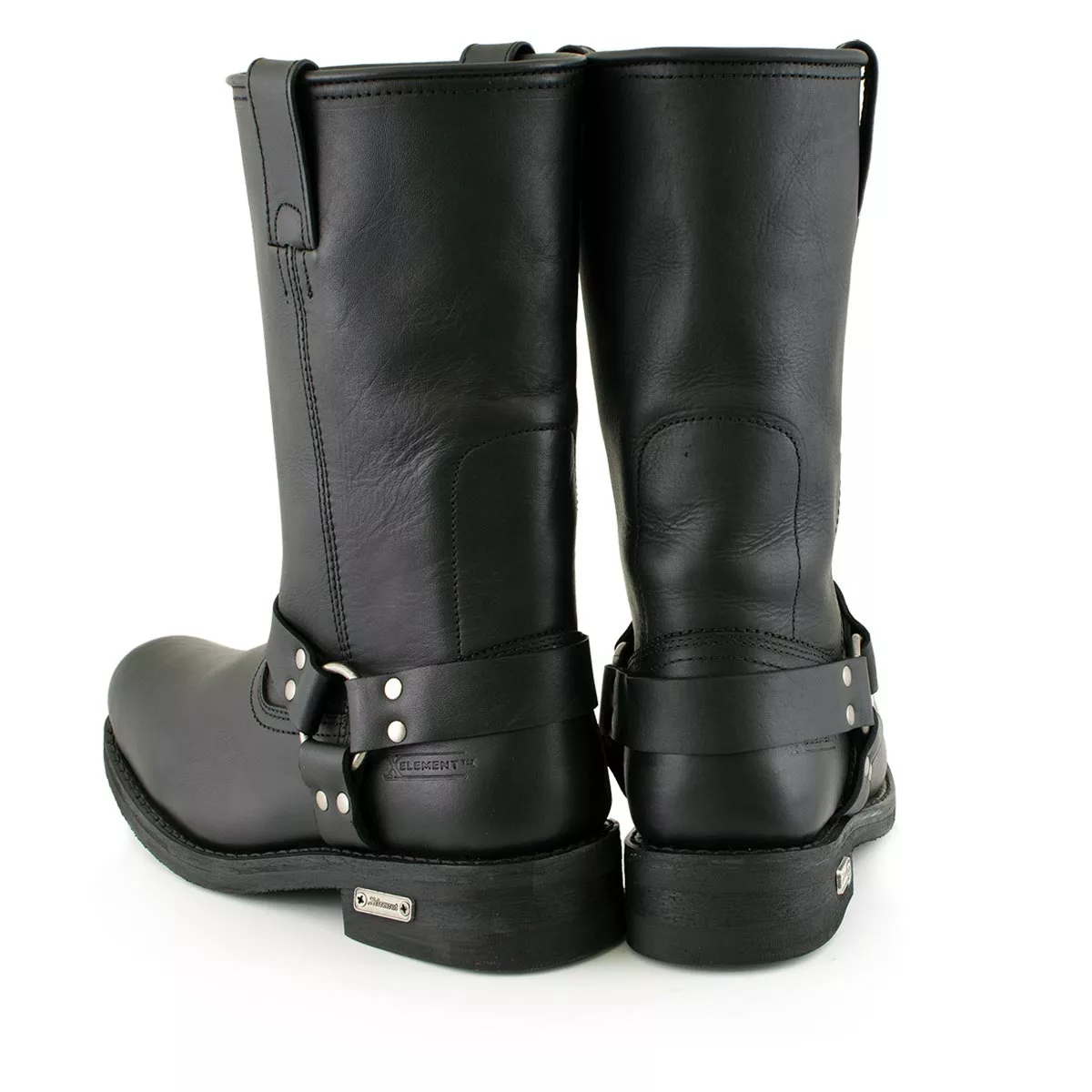 Xelement 1442 Men's 'Classic Harness' Black Leather Motorcycle Biker Boots (in Wide And Regular Width) 7 Xelement 1442 Men's 'Classic Harness' Black Leather Motorcycle Biker Boots (in Wide And Regular Width) - Image 5