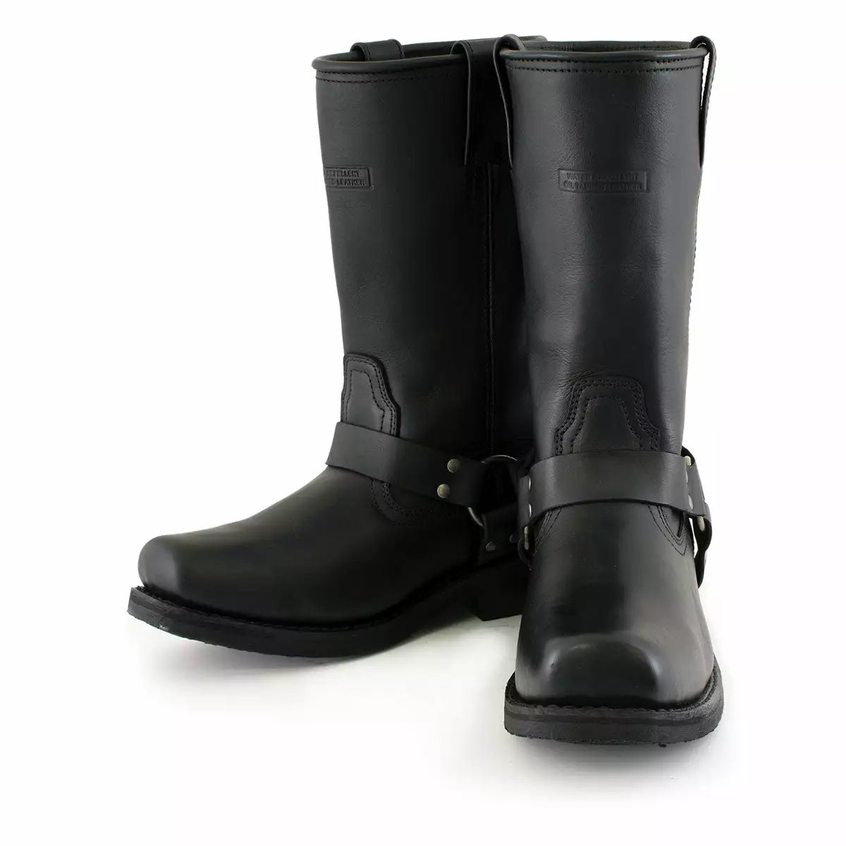 Xelement 1442 Men's 'Classic Harness' Black Leather Motorcycle Biker Boots (in Wide And Regular Width) 8 Xelement 1442 Men's 'Classic Harness' Black Leather Motorcycle Biker Boots (in Wide And Regular Width) - Image 6