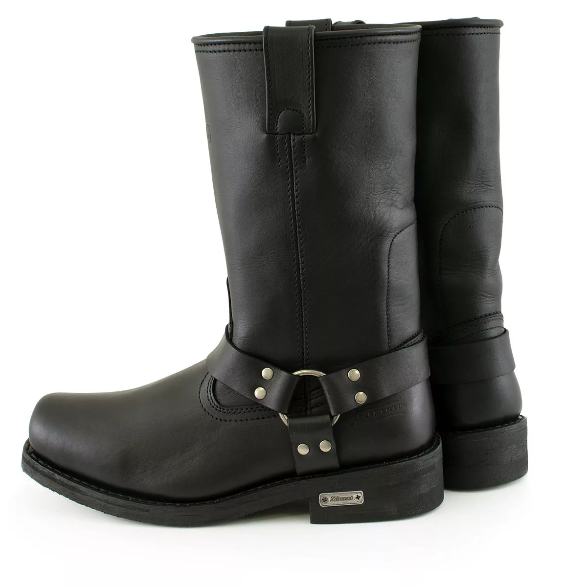 Xelement 1442 Men's 'Classic Harness' Black Leather Motorcycle Biker Boots (in Wide And Regular Width) 10 Xelement 1442 Men's 'Classic Harness' Black Leather Motorcycle Biker Boots (in Wide And Regular Width) - Image 8