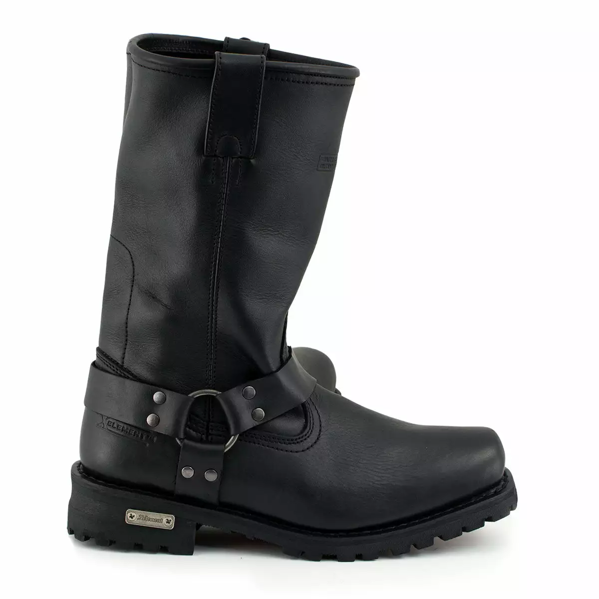 Xelement 1443 Men's Black 'Rider' 13-Inch Leather Harness Motorcycle Biker Boots 5 Xelement 1443 Men's Black 'Rider' 13-Inch Leather Harness Motorcycle Biker Boots - Image 4