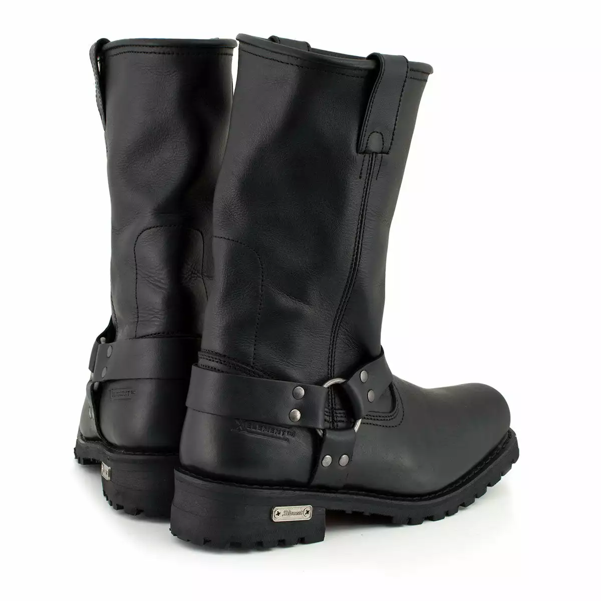Xelement 1443 Men's Black 'Rider' 13-Inch Leather Harness Motorcycle Biker Boots 6 Xelement 1443 Men's Black 'Rider' 13-Inch Leather Harness Motorcycle Biker Boots - Image 5