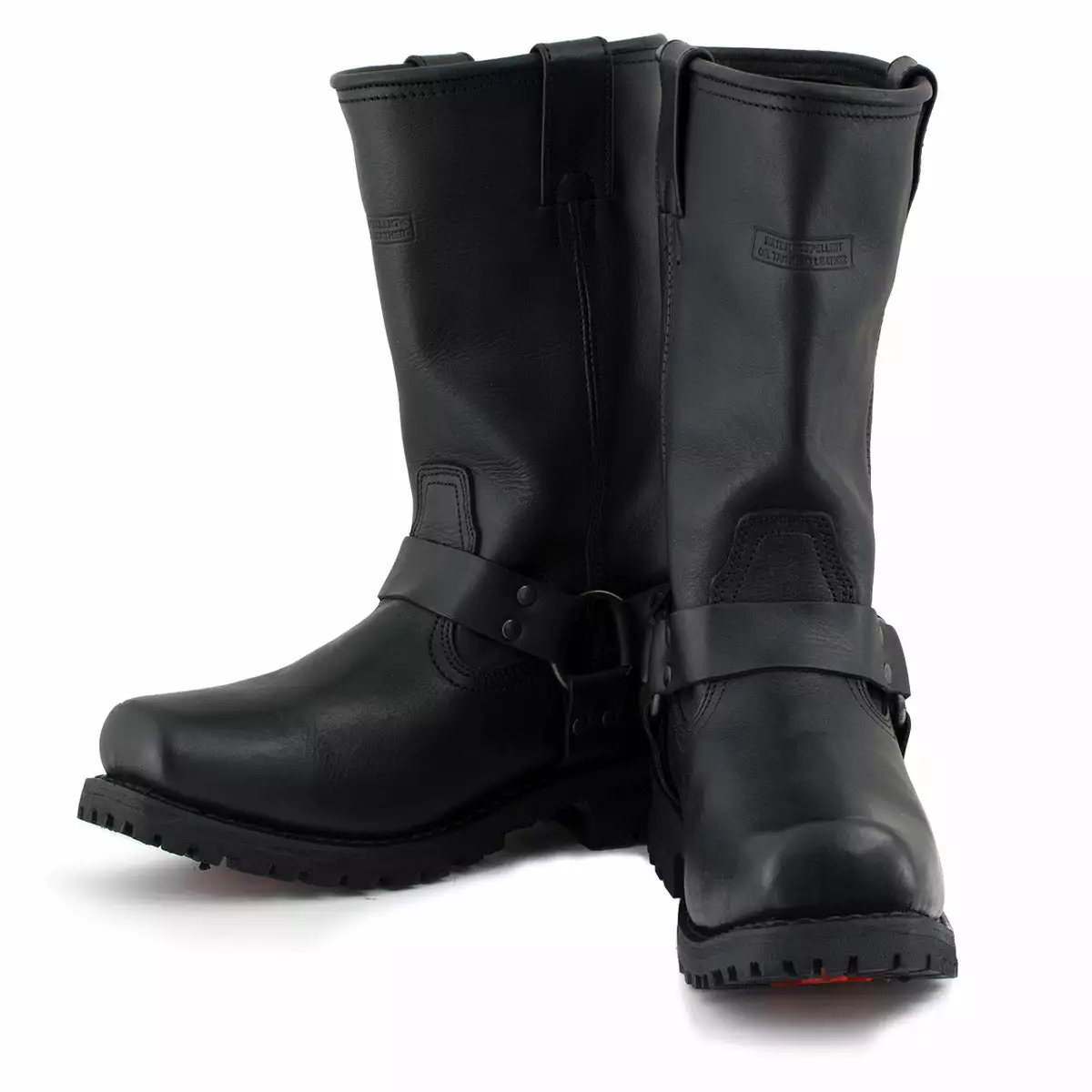 Xelement 1443 Men's Black 'Rider' 13-Inch Leather Harness Motorcycle Biker Boots 7 Xelement 1443 Men's Black 'Rider' 13-Inch Leather Harness Motorcycle Biker Boots - Image 6