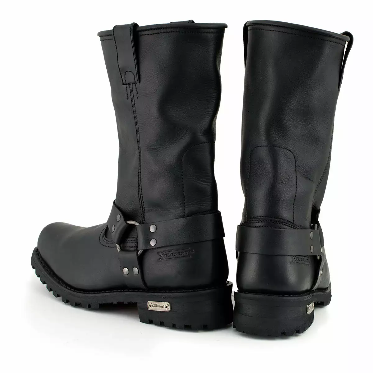 Xelement 1443 Men's Black 'Rider' 13-Inch Leather Harness Motorcycle Biker Boots 8 Xelement 1443 Men's Black 'Rider' 13-Inch Leather Harness Motorcycle Biker Boots - Image 7