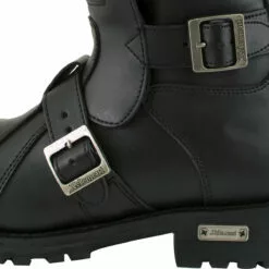 Xelement 1503 Men's Black 'Executioner' Leather Motorcycle Boots -Winter shoes Sales Shop 1503 close emblem