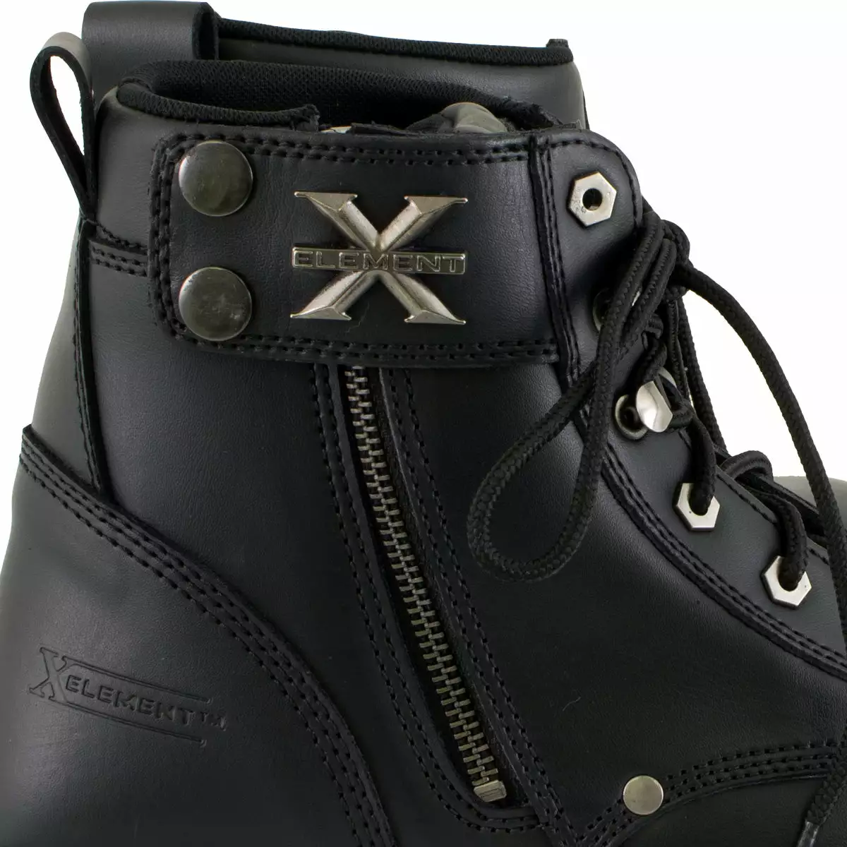 Xelement 1505 Men's 'Sprocket' Black Leather Advanced Lace-Up Motorcycle Boots 9 Xelement 1505 Men's 'Sprocket' Black Leather Advanced Lace-Up Motorcycle Boots - Image 7