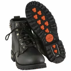 Xelement 1505 Men's 'Sprocket' Black Leather Advanced Lace-Up Motorcycle Boots 13 Xelement 1505 Men's 'Sprocket' Black Leather Advanced Lace-Up Motorcycle Boots -Winter shoes Sales Shop 1505 sole
