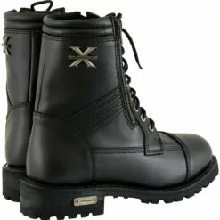 Xelement 1506 Men's 'Impact' Black Leather Lace-Up Motorcycle Biker Boots 17 Xelement 1506 Men's 'Impact' Black Leather Lace-Up Motorcycle Biker Boots -Winter shoes Sales Shop 1506 5