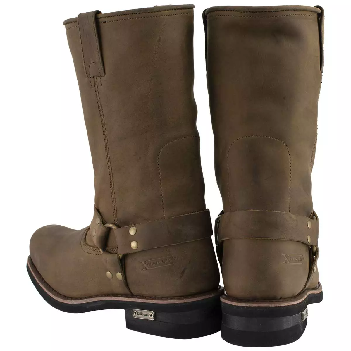 Xelement 1556 Men's 'Crazy Horse' Brown Leather Harness Motorcycle Boots 7 Xelement 1556 Men's 'Crazy Horse' Brown Leather Harness Motorcycle Boots - Image 5