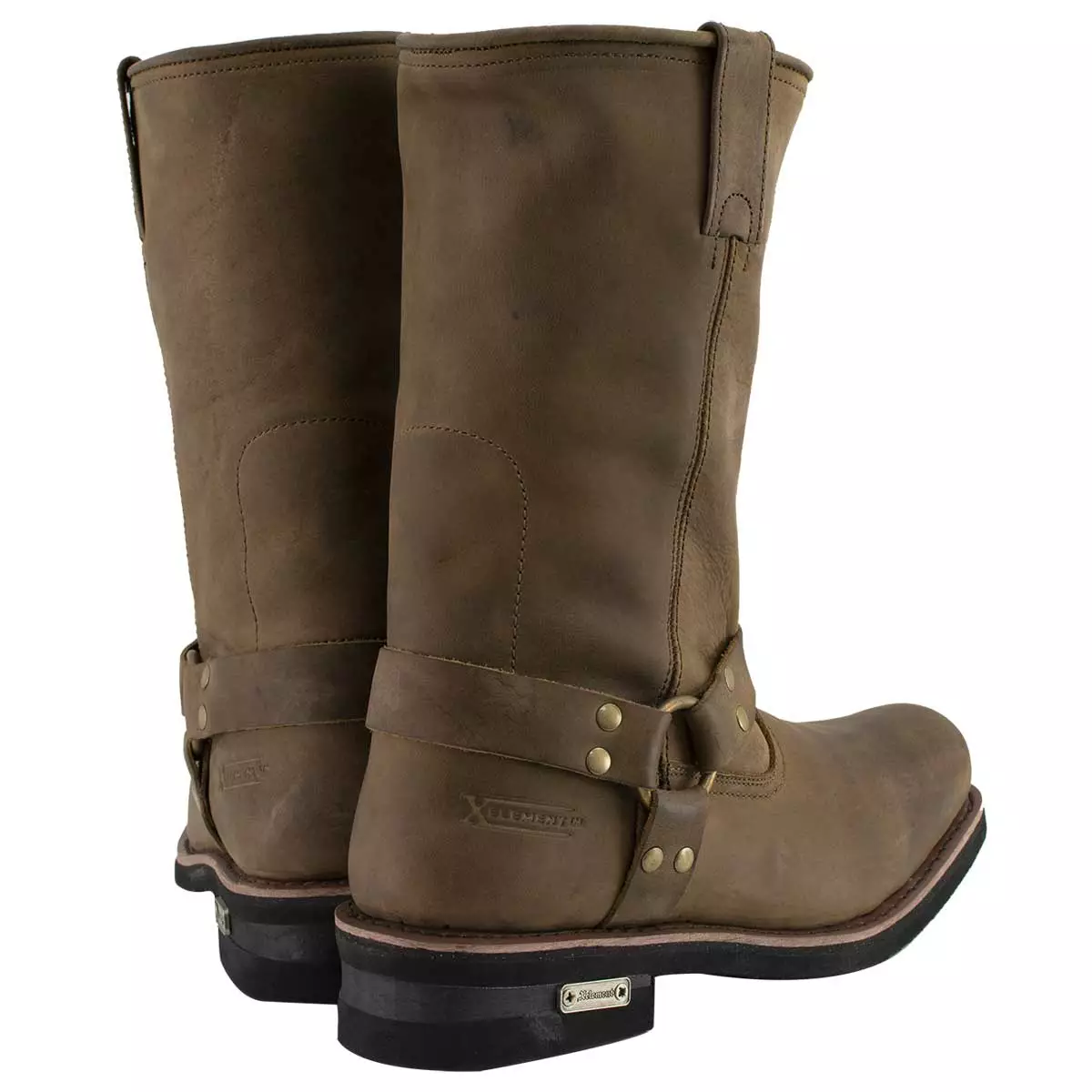Xelement 1556 Men's 'Crazy Horse' Brown Leather Harness Motorcycle Boots 8 Xelement 1556 Men's 'Crazy Horse' Brown Leather Harness Motorcycle Boots - Image 6