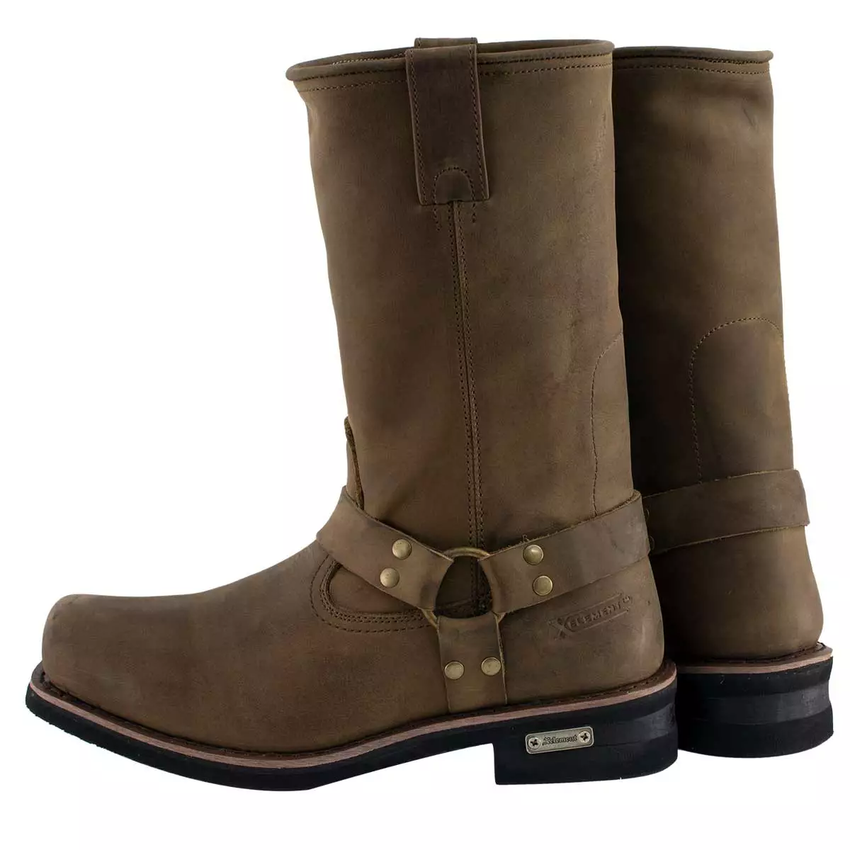 Xelement 1556 Men's 'Crazy Horse' Brown Leather Harness Motorcycle Boots 9 Xelement 1556 Men's 'Crazy Horse' Brown Leather Harness Motorcycle Boots - Image 7