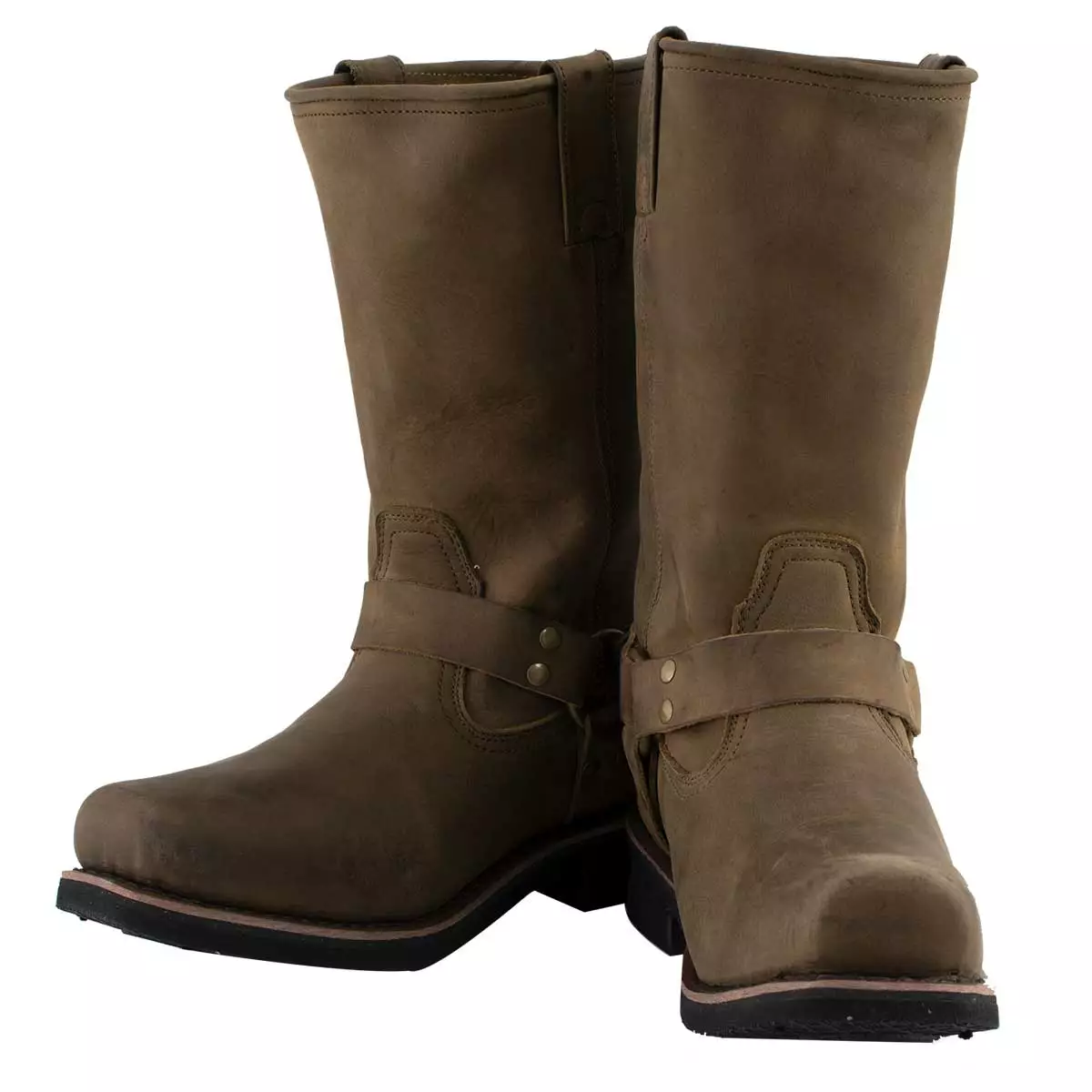 Xelement 1556 Men's 'Crazy Horse' Brown Leather Harness Motorcycle Boots 11 Xelement 1556 Men's 'Crazy Horse' Brown Leather Harness Motorcycle Boots - Image 9