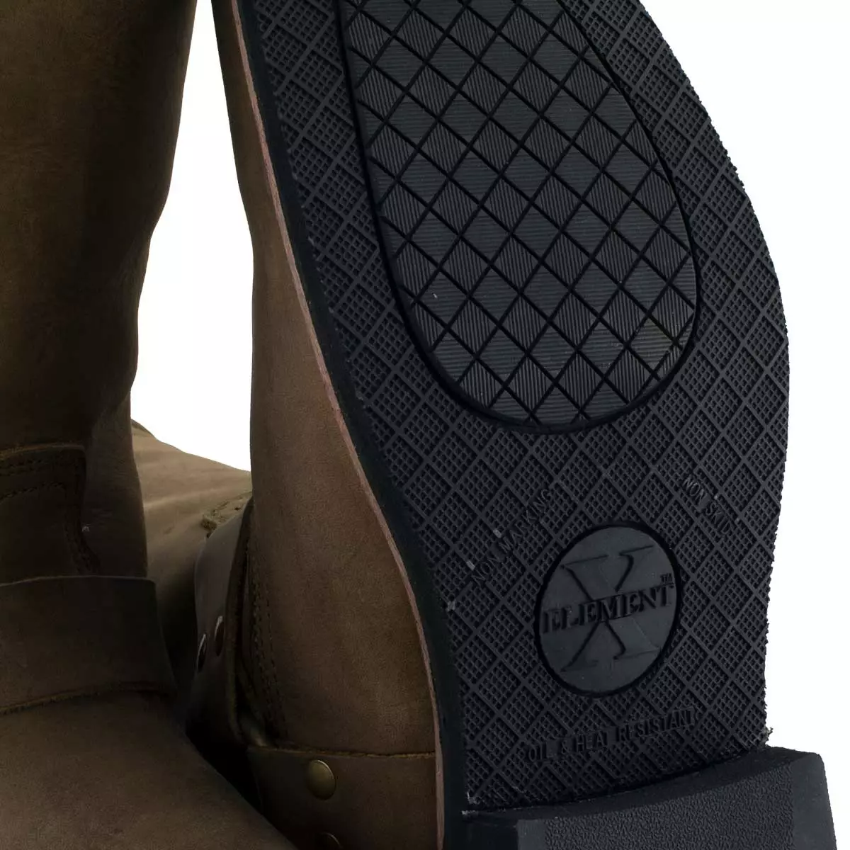 Xelement 1556 Men's 'Crazy Horse' Brown Leather Harness Motorcycle Boots 4 Xelement 1556 Men's 'Crazy Horse' Brown Leather Harness Motorcycle Boots - Image 2