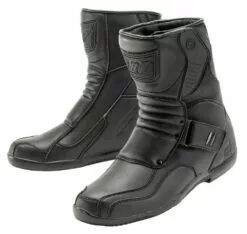 Joe Rocket Mens Solid Black Leather Mercury Motorcycle Boots