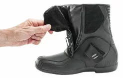 Joe Rocket Mens Solid Black Leather Mercury Motorcycle Boots -Winter shoes Sales Shop 1901 007d