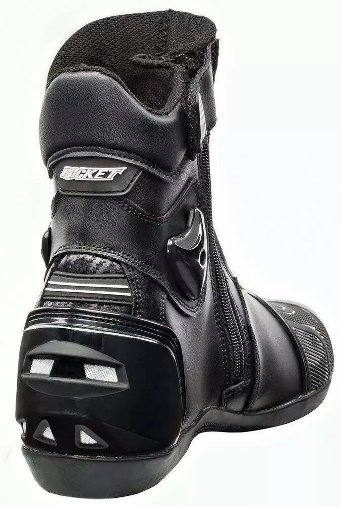 Joe Rocket Superstreet Men's Black Leather Boots 4 Joe Rocket Superstreet Men's Black Leather Boots - Image 2
