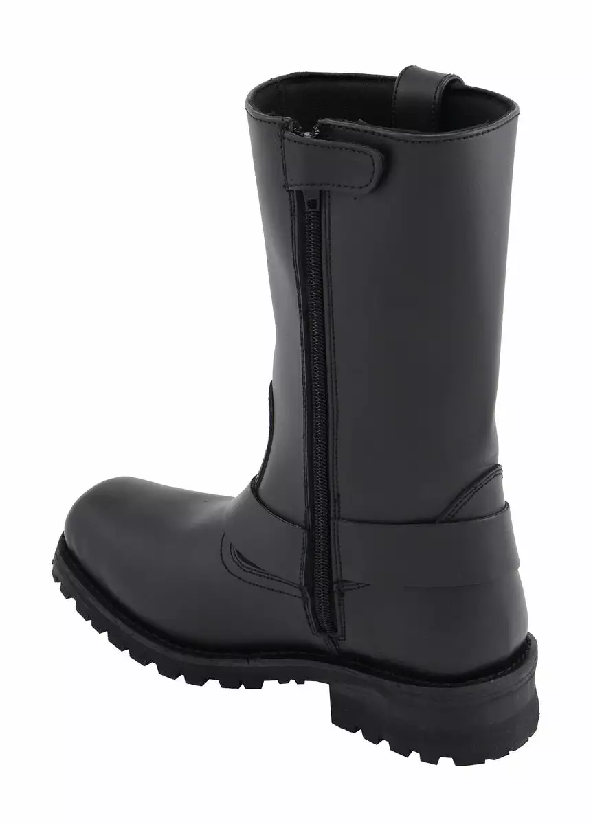 M-Boss Apparel BOS49001 Men's Classic 12-inch Black Harness Leather Motorcycle Boots 6 M-Boss Apparel BOS49001 Men's Classic 12-inch Black Harness Leather Motorcycle Boots - Image 4