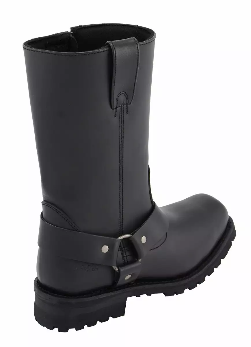 M-Boss Apparel BOS49001 Men's Classic 12-inch Black Harness Leather Motorcycle Boots 7 M-Boss Apparel BOS49001 Men's Classic 12-inch Black Harness Leather Motorcycle Boots - Image 5