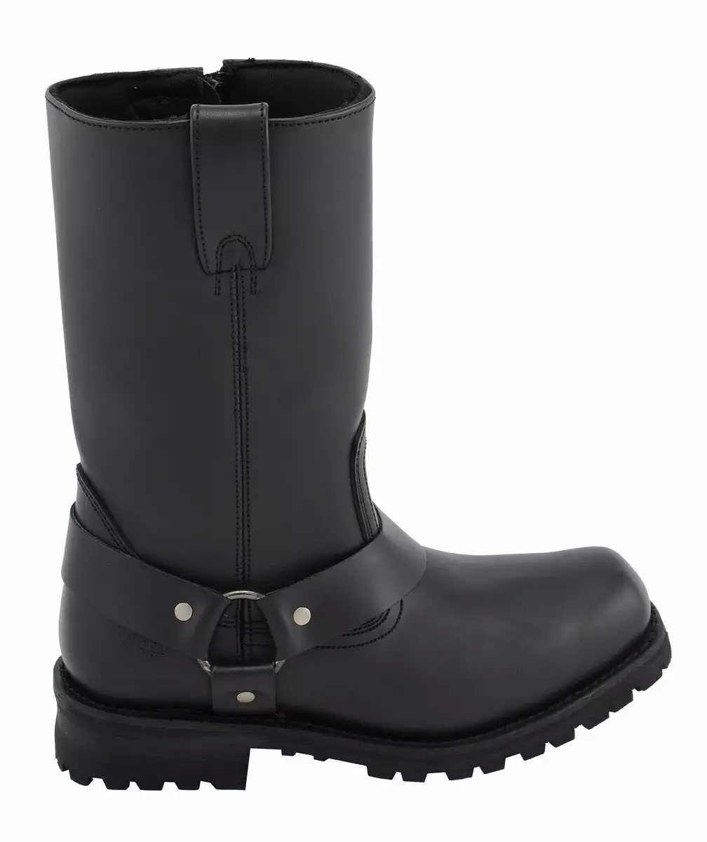 M-Boss Apparel BOS49001 Men's Classic 12-inch Black Harness Leather Motorcycle Boots 8 M-Boss Apparel BOS49001 Men's Classic 12-inch Black Harness Leather Motorcycle Boots - Image 6