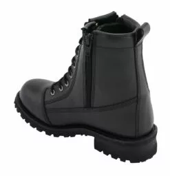 M Boss Motorcycle Apparel BOS49005 Men's 8 Inch Black Accelerator Leather Motorcycle Boots -Winter shoes Sales Shop bos49005 3