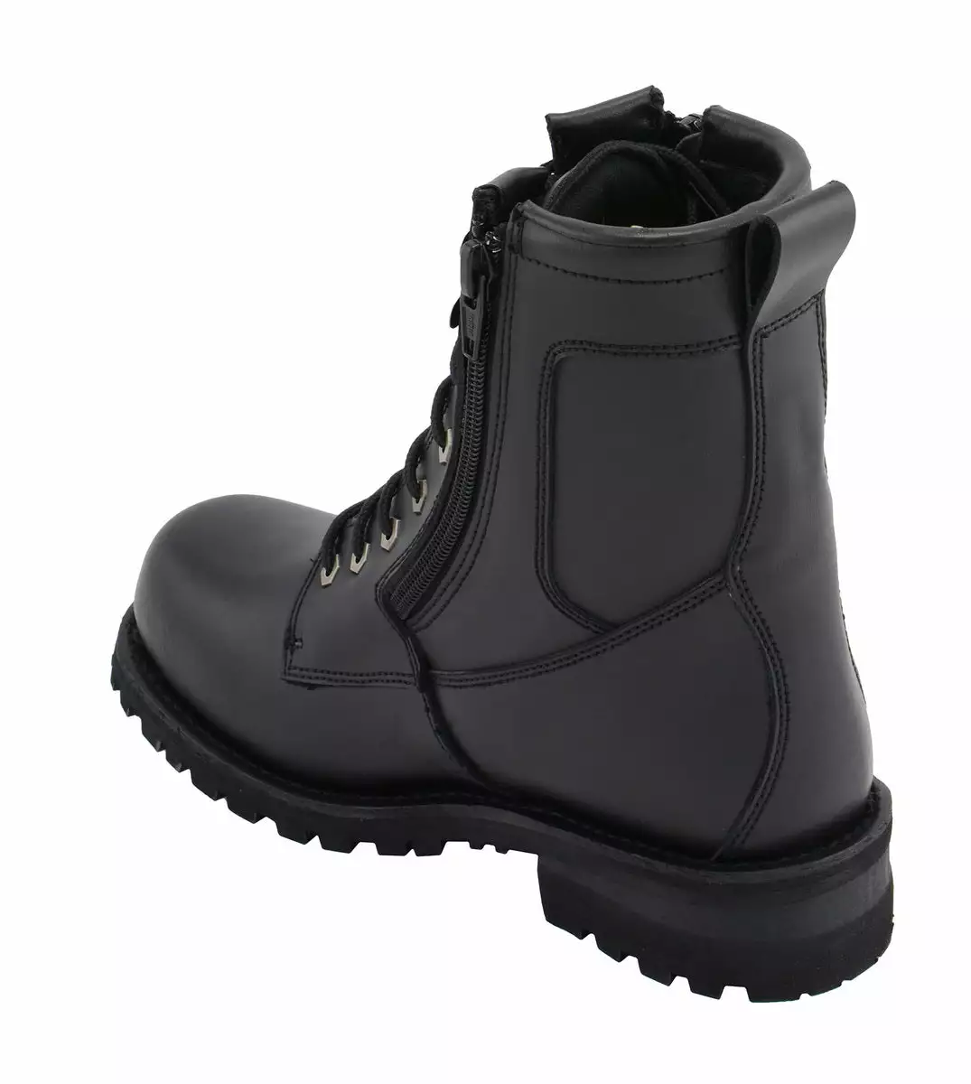 M Boss Motorcycle Apparel BOS49006 Men's 9 Inch Black Trooper Leather Motorcycle Boots 6 M Boss Motorcycle Apparel BOS49006 Men's 9 Inch Black Trooper Leather Motorcycle Boots - Image 4