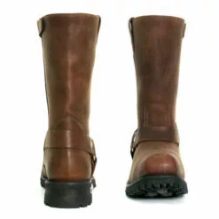Hot Leathers BTM1001 Men's Rust Brown 11-inch Harness Motorcycle Leather Boots -Winter shoes Sales Shop btm1001 a04 both