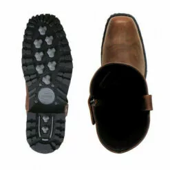 Hot Leathers BTM1001 Men's Rust Brown 11-inch Harness Motorcycle Leather Boots -Winter shoes Sales Shop btm1001 a10 both