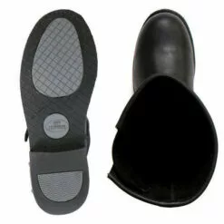 Hot Leathers BTM1002 Men's Black 11-inch Round Toe Engineer Leather Boots -Winter shoes Sales Shop btm1002 a11 both