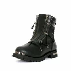 Hot Leathers BTM1009 Men's Black 7-Inch Leather Lace Up Boots With Zipper Closure -Winter shoes Sales Shop btm1009 a05 1 9449b406 faa1 432e a823 d1909d25f3c8