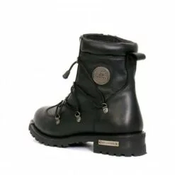 Hot Leathers BTM1009 Men's Black 7-Inch Leather Lace Up Boots With Zipper Closure -Winter shoes Sales Shop btm1009 a07