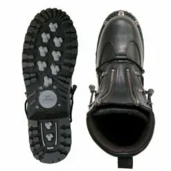 Hot Leathers BTM1009 Men's Black 7-Inch Leather Lace Up Boots With Zipper Closure -Winter shoes Sales Shop btm1009 a10 both 41e80b59 ea1d 46fe abf6 1ee310a6c38c