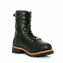 Hot Leathers BTM1011 Men's 8 Inch Two Tone Logger Leather Lace Up Boots -Winter shoes Sales Shop btm1011 a03 1