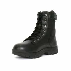 Hot Leathers BTM1012 Men's Black Leather Swat Style Lace Up Boots With Zippers -Winter shoes Sales Shop btm1012 a05