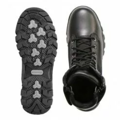 Hot Leathers BTM1012 Men's Black Leather Swat Style Lace Up Boots With Zippers -Winter shoes Sales Shop btm1012 a10 both