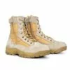 Hot Leathers BTM1013 Men's Tan Leather Swat Style Lace Up Boots With Zippers