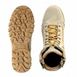 Hot Leathers BTM1013 Men's Tan Leather Swat Style Lace Up Boots With Zippers -Winter shoes Sales Shop btm1013 a10 both