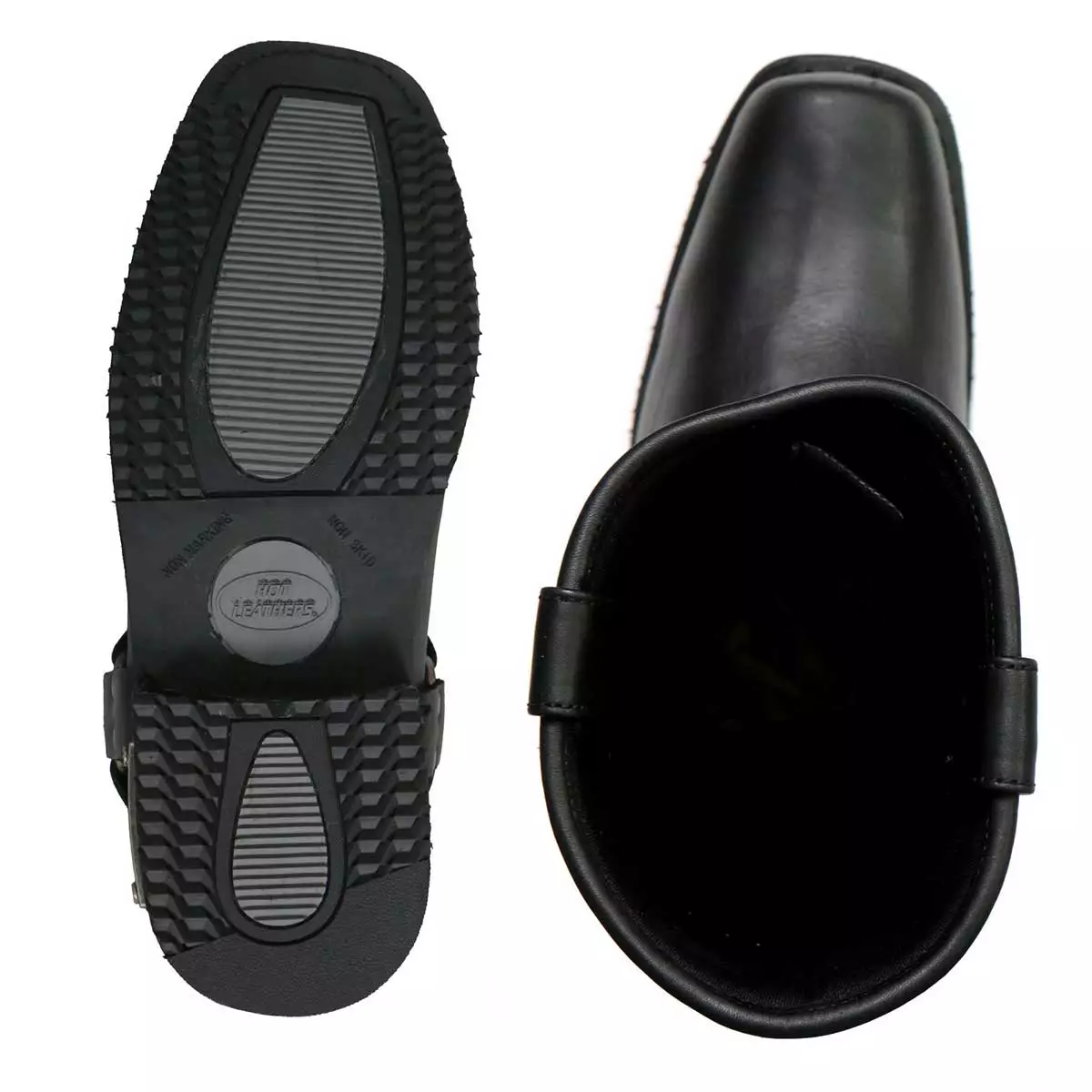 Hot Leathers BTM1016 Men's Classic Black 11-inch Harness Leather Boots 10 Hot Leathers BTM1016 Men's Classic Black 11-inch Harness Leather Boots - Image 8