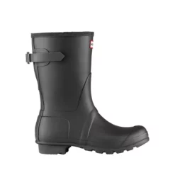 Hunter Back-Adjustable Matte Waterproof Short Rain Boots
