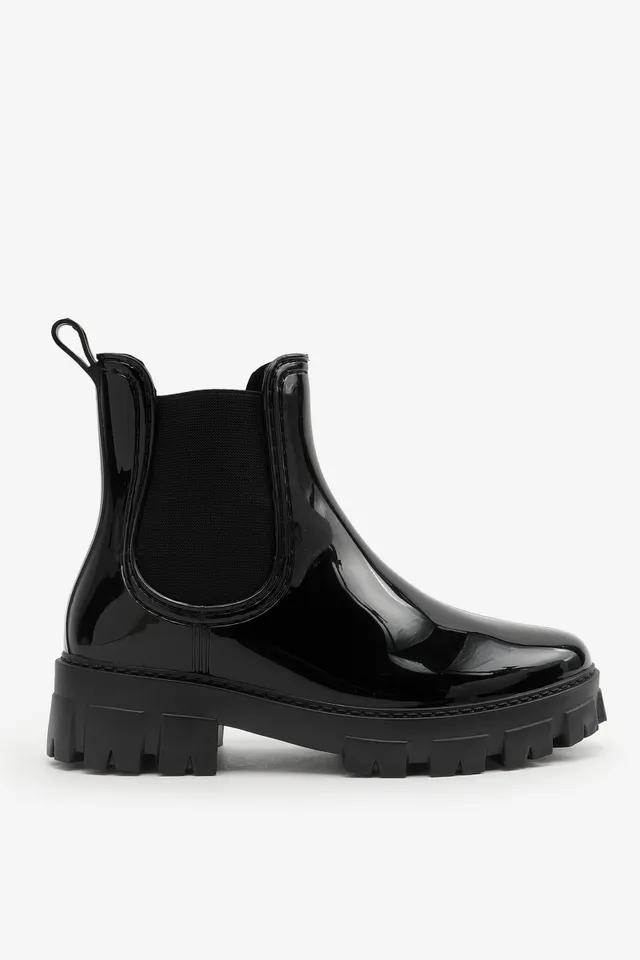 Ardene Chelsea Rain Boots In Black | Size 9 | Rubber 3 Ardene Chelsea Rain Boots In Black | Size 9 | Rubber