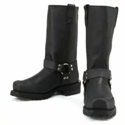 Milwaukee Motorcycle Clothing Company MB411 Men's Black Drag Harness Motorcycle Leather Boots 14 Milwaukee Motorcycle Clothing Company MB411 Men's Black Drag Harness Motorcycle Leather Boots -Winter shoes Sales Shop mb411 2 web