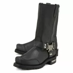 Milwaukee Motorcycle Clothing Company MB411 Men's Black Drag Harness Motorcycle Leather Boots 15 Milwaukee Motorcycle Clothing Company MB411 Men's Black Drag Harness Motorcycle Leather Boots -Winter shoes Sales Shop mb411 3 web