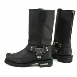 Milwaukee Motorcycle Clothing Company MB411 Men's Black Drag Harness Motorcycle Leather Boots 16 Milwaukee Motorcycle Clothing Company MB411 Men's Black Drag Harness Motorcycle Leather Boots -Winter shoes Sales Shop mb411 4 web