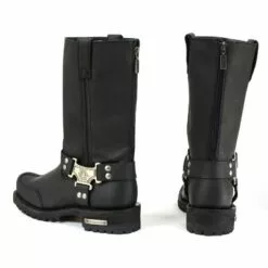 Milwaukee Motorcycle Clothing Company MB411 Men's Black Drag Harness Motorcycle Leather Boots 17 Milwaukee Motorcycle Clothing Company MB411 Men's Black Drag Harness Motorcycle Leather Boots -Winter shoes Sales Shop mb411 5 web