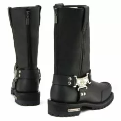 Milwaukee Motorcycle Clothing Company MB411 Men's Black Drag Harness Motorcycle Leather Boots 18 Milwaukee Motorcycle Clothing Company MB411 Men's Black Drag Harness Motorcycle Leather Boots -Winter shoes Sales Shop mb411 6 web