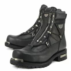 Milwaukee Motorcycle Clothing Company MB440 Men's Black Throttle Motorcycle Leather Boots -Winter shoes Sales Shop mb440 3 web b023f7ff e650 4a59 8bee fad3e2a46e84
