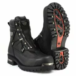Milwaukee Motorcycle Clothing Company MB440 Men's Black Throttle Motorcycle Leather Boots -Winter shoes Sales Shop mb440 8 web 79b84739 ecd4 47e4 b250 c4af24033d3a