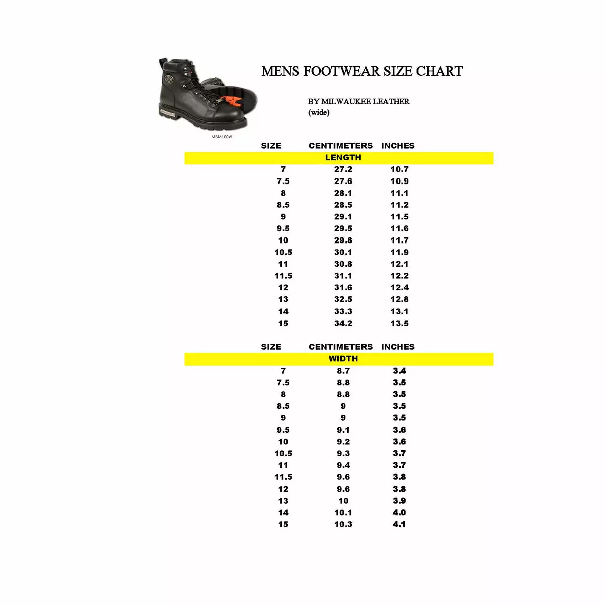 Milwaukee Leather MBM100W Men's Black Leather Wide-Width Lace-Up Motorcycle Boots With Side Zipper 4 Milwaukee Leather MBM100W Men's Black Leather Wide-Width Lace-Up Motorcycle Boots With Side Zipper - Image 3